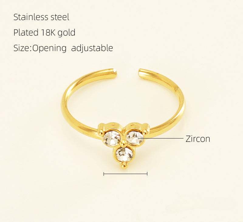 Wholesale of New Stainless Steel Gold-plated Rings
